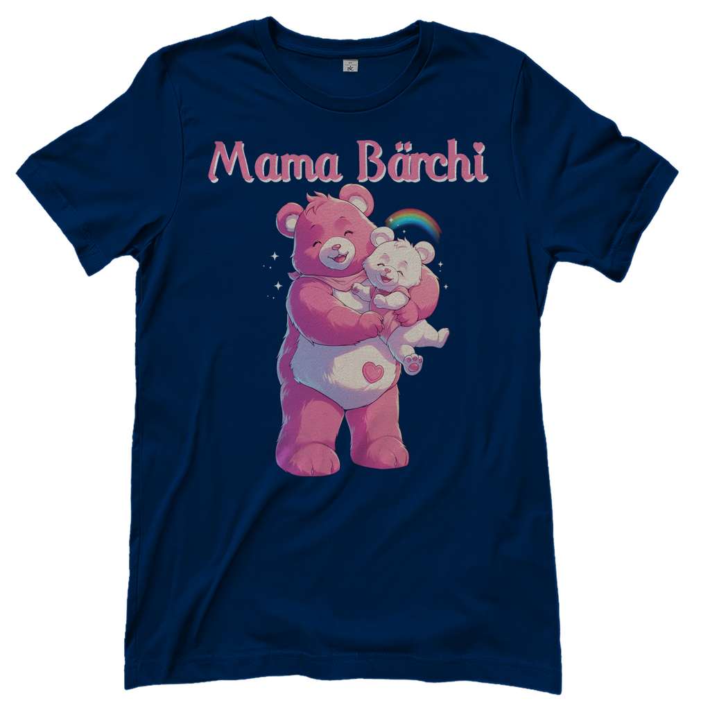 Mama Bärchi - Glücksbärchi - Damenshirt Navy