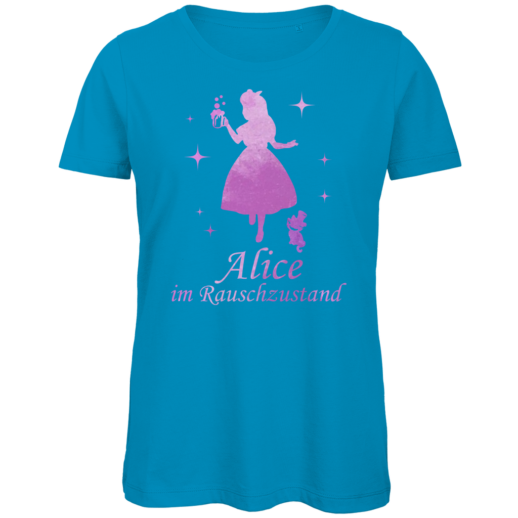 Alice im Rauschzustand - Prinzessin Aquarell - Damen Premium Bio T-Shirt Atoll