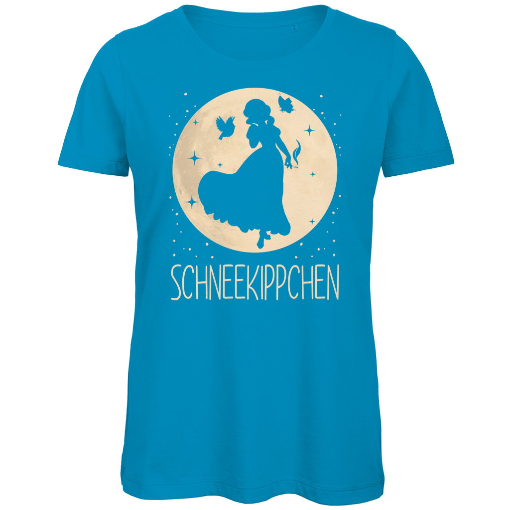 Mond Prinzessin - Schneekippchen - Damen Premium Bio T-Shirt Atoll
