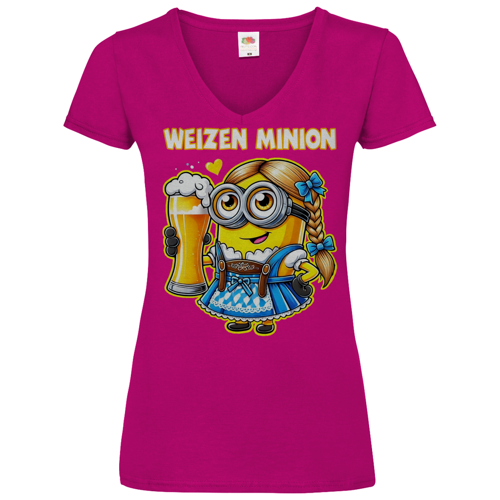 Weizen Minion - V-Neck Damenshirt
