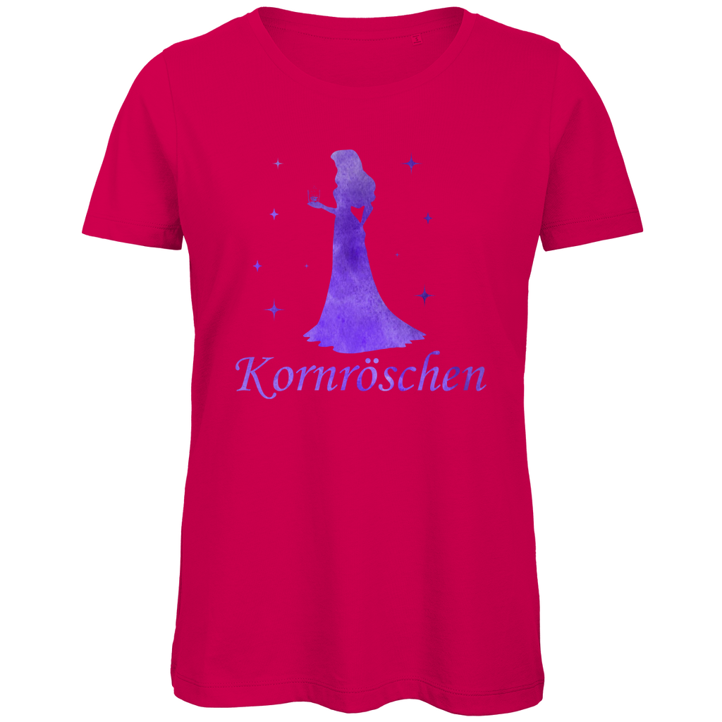 Kornröschen - Prinzessin Aquarell - Damen Premium Bio T-Shirt Fuchsia