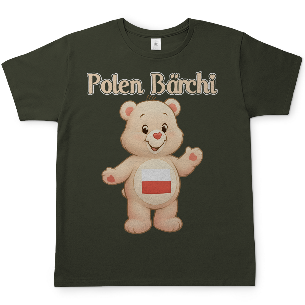 Polen Bärchi - Glücksbärchi - Herren T-Shirt Urban Khaki