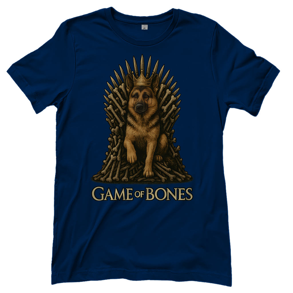 Game of Bones Schäferhund Hunde - Damen T-Shirt Navy