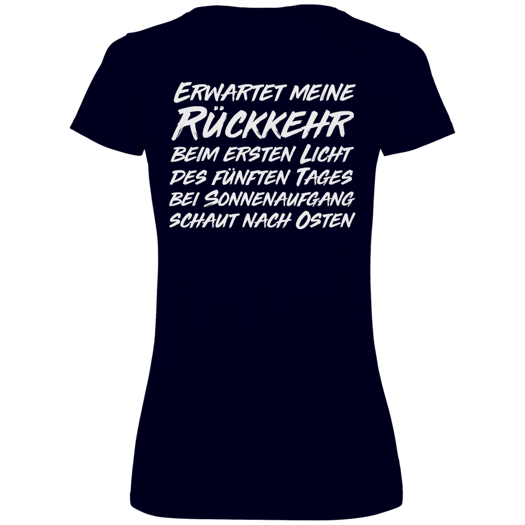 Ich gehe jetzt Lillet trinken - Beidseitiger Druck - V-Neck Damenshirt