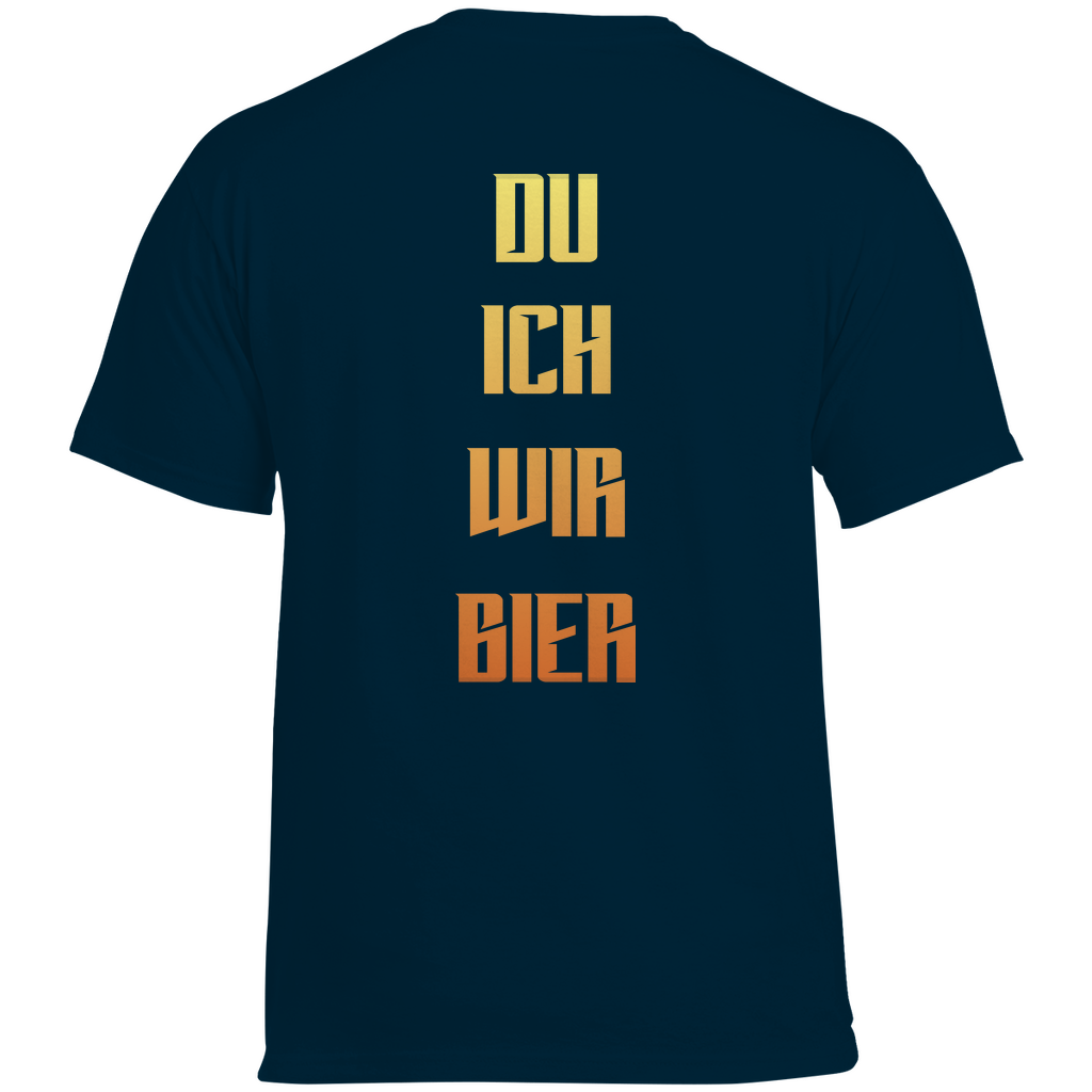 Strammsein Du Ich Wir Bier - Herren Heavy Cotton T-Shirt