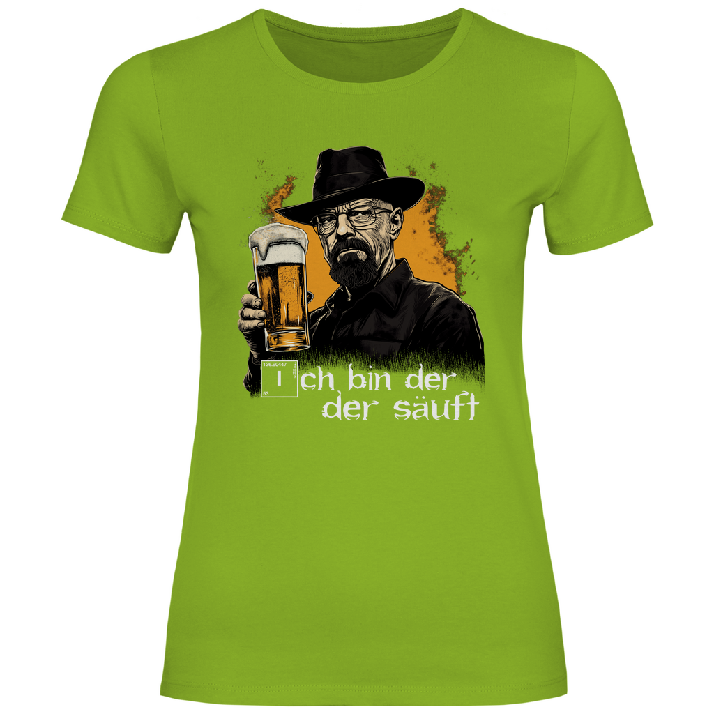 Ich bin der der säuft - Damenshirt Orchid Green