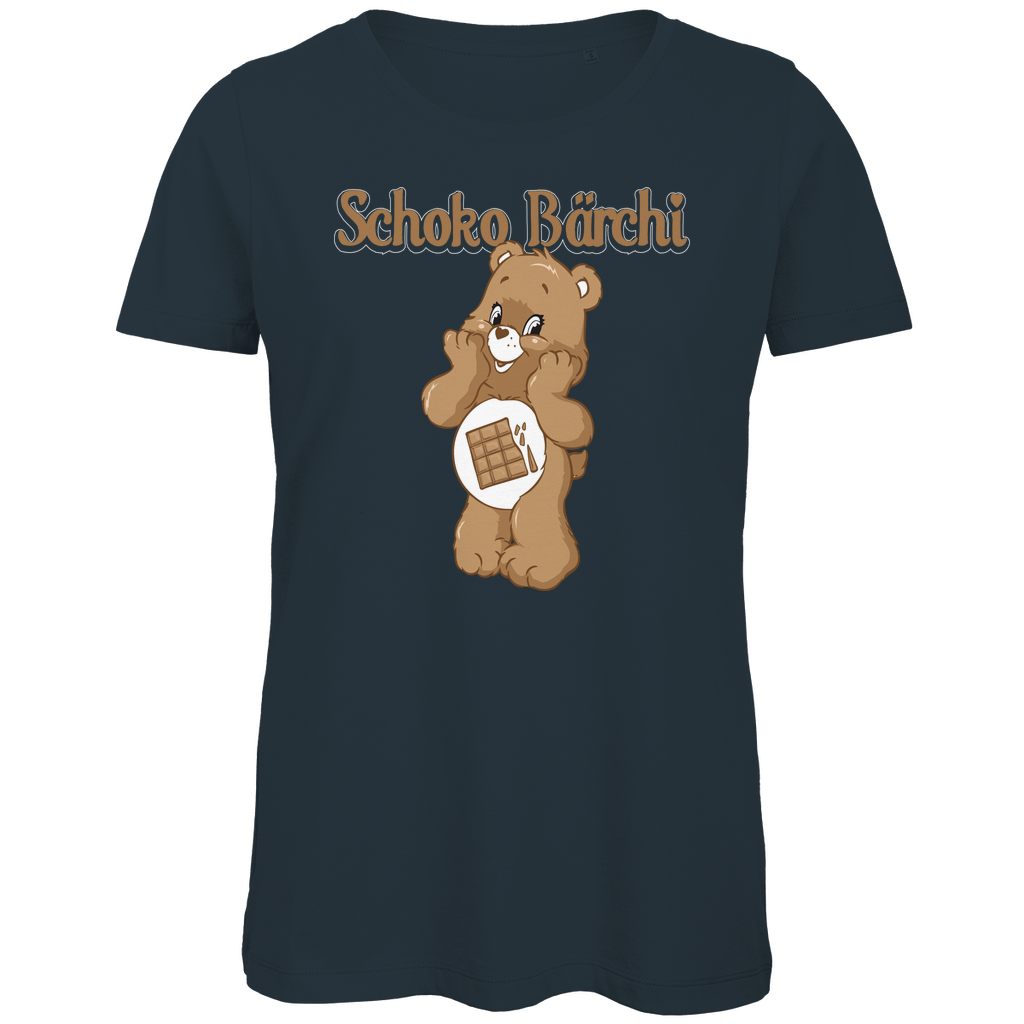 Schoko Bärchi - Glücksbärchi - Damen Premium Bio T-Shirt Dark Grey
