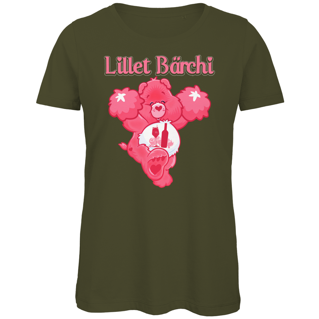 Lillet Bärchi - Glücksbärchi - Damen Premium Bio T-Shirt Khaki