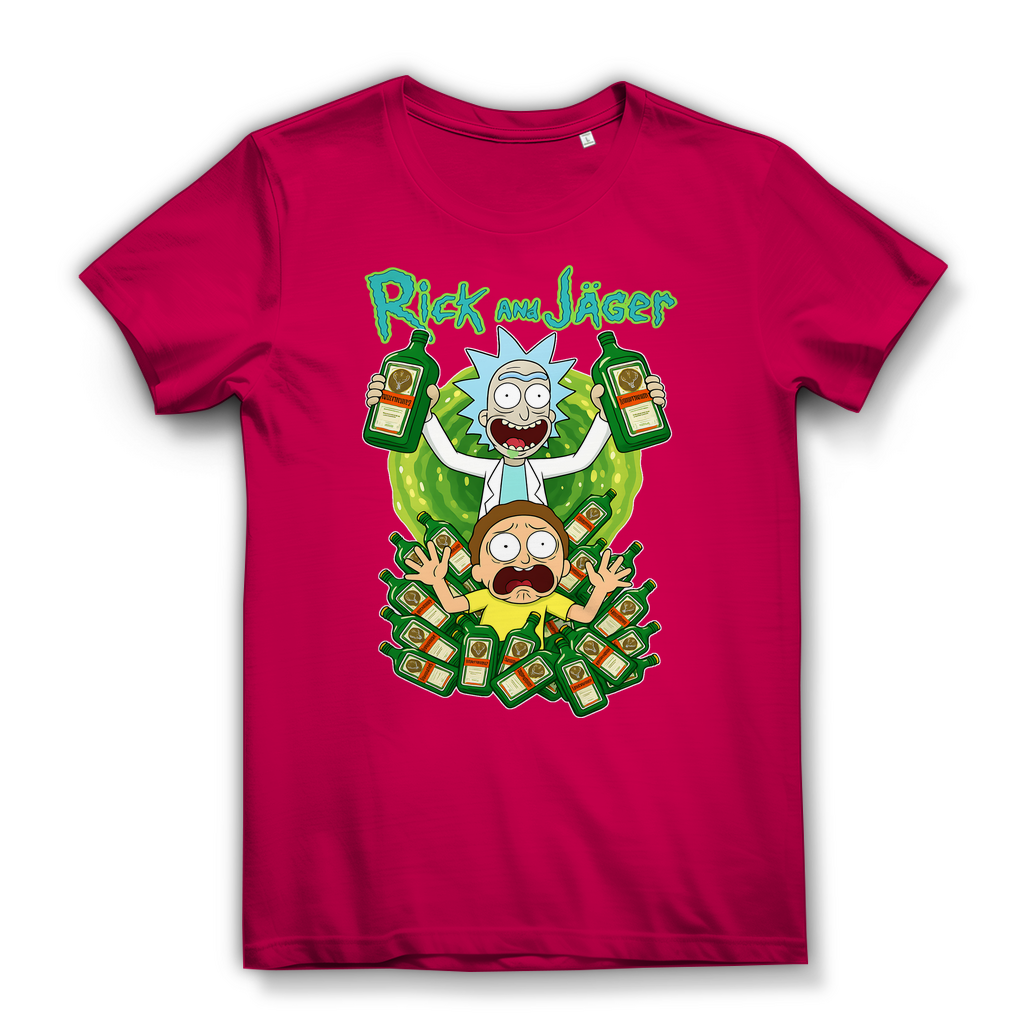 Rick and Jäger mit Morty Jägermeister - Damen Premium Bio T-Shirt