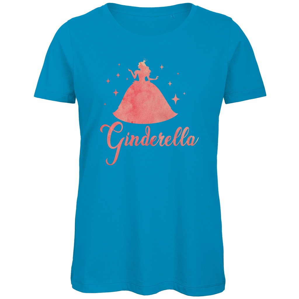 Ginderella - Prinzessin Aquarell - Damen Premium Bio T-Shirt Atoll
