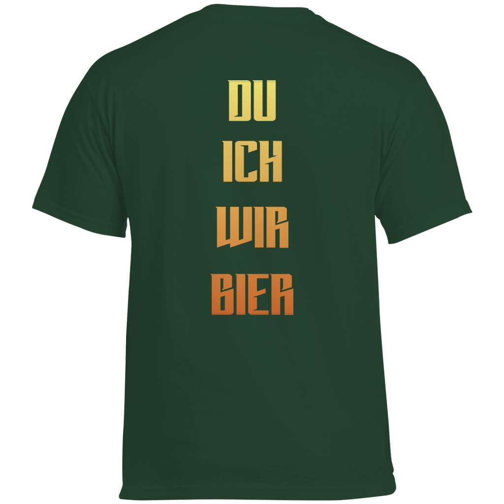 Strammsein Du Ich Wir Bier - Herren Heavy Cotton T-Shirt