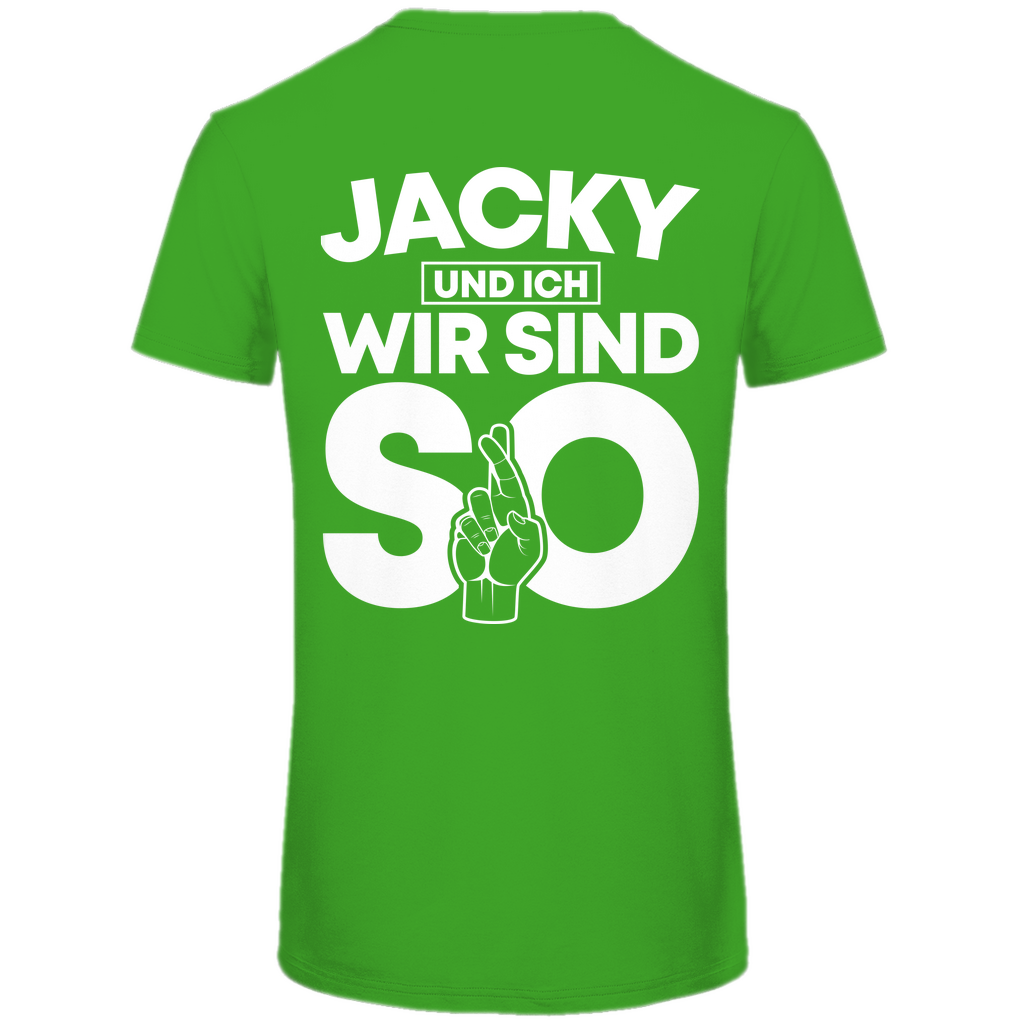 Jacky und ich wir sind so Jack Daniels - Herren Premium Bio T-Shirt