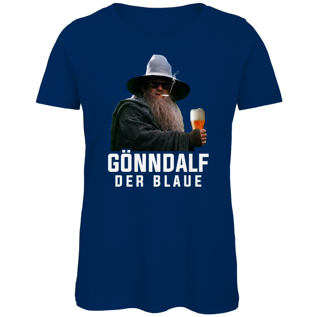 Gönndalf der Blaue - Damen Premium Bio T-Shirt Navy