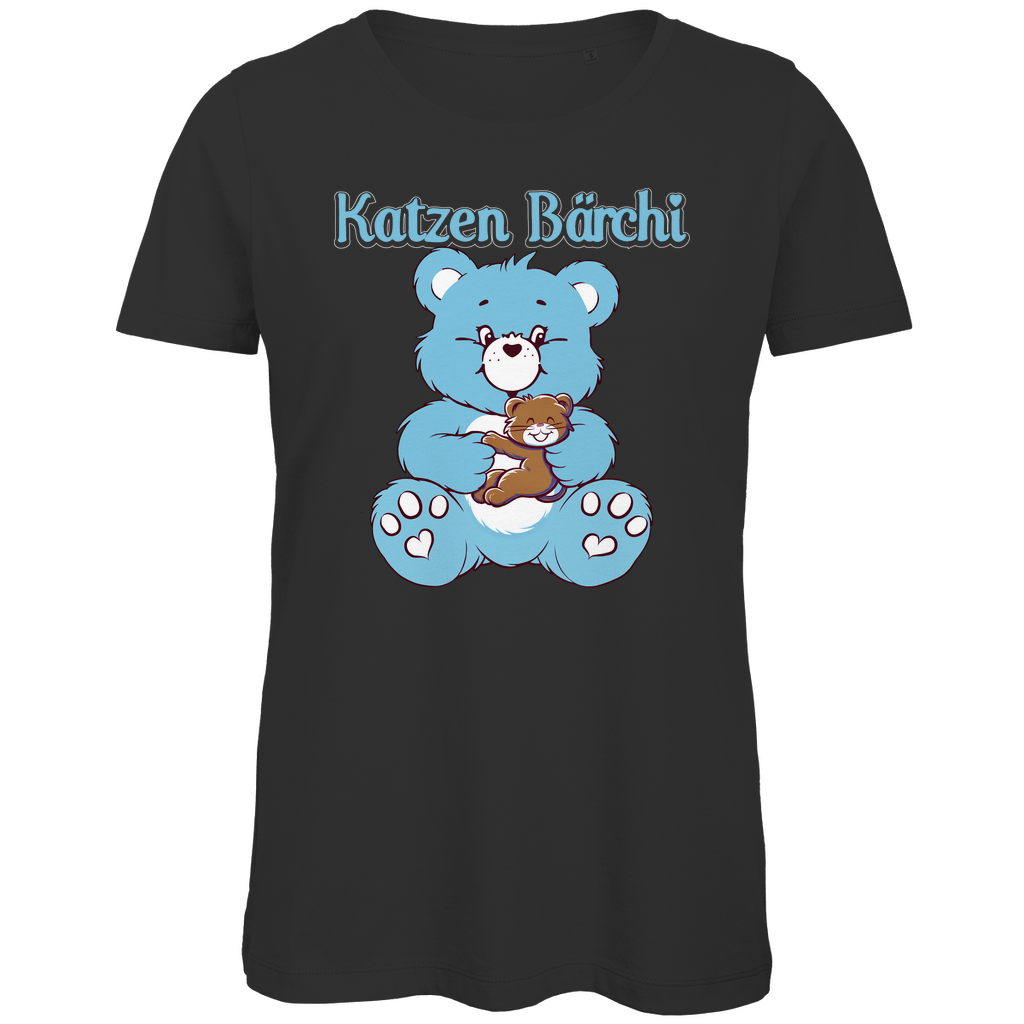 Katzen Bärchi - Glücksbärchi - Damen Premium Bio T-Shirt Black