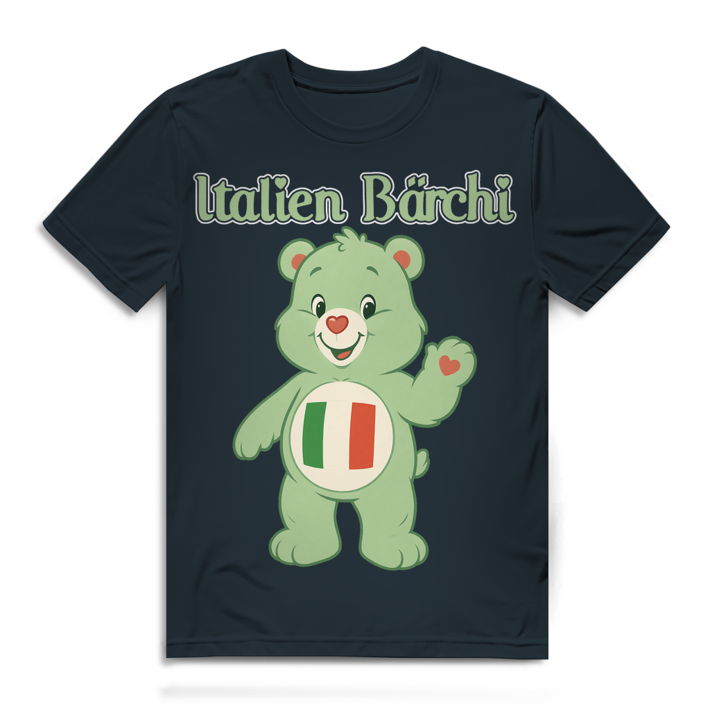 Italien Bärchi - Glücksbärchi - Herren Premium Bio T-Shirt Dark Grey Solid
