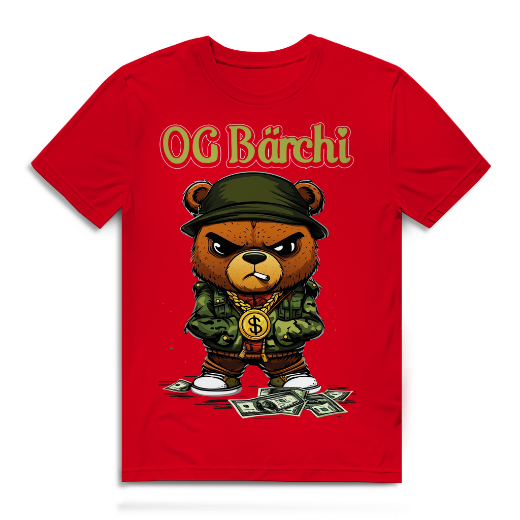 OG Bärchi - Glücksbärchi - Herren Premium Bio T-Shirt Red