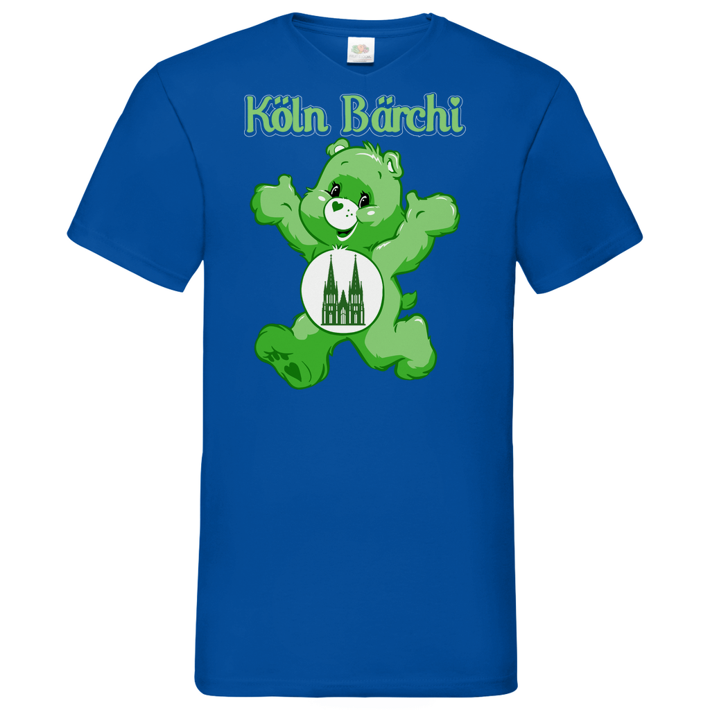 Köln Bärchi - Glücksbärchi - Herren V-Neck Shirt Royal Blue