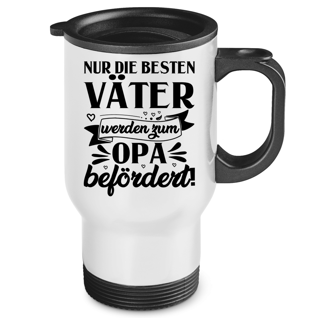 Nur die besten Väter werden zum Opa befördert! - Edelstahl-Thermobecher White One size