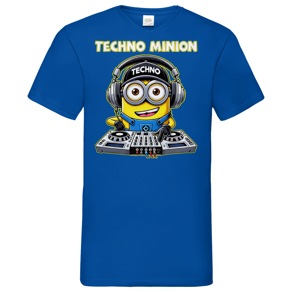 Techno Minion - Herren V-Neck Shirt