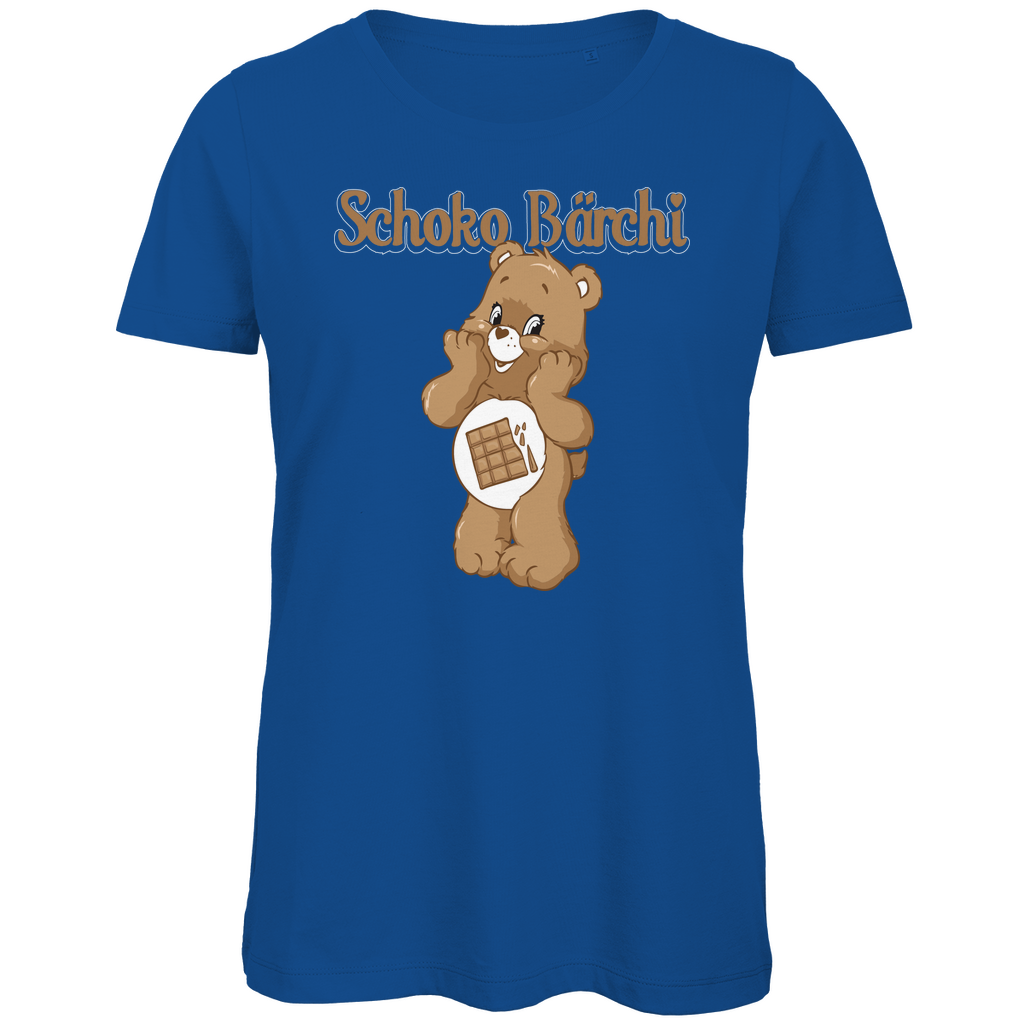 Schoko Bärchi - Glücksbärchi - Damen Premium Bio T-Shirt Royal Blue