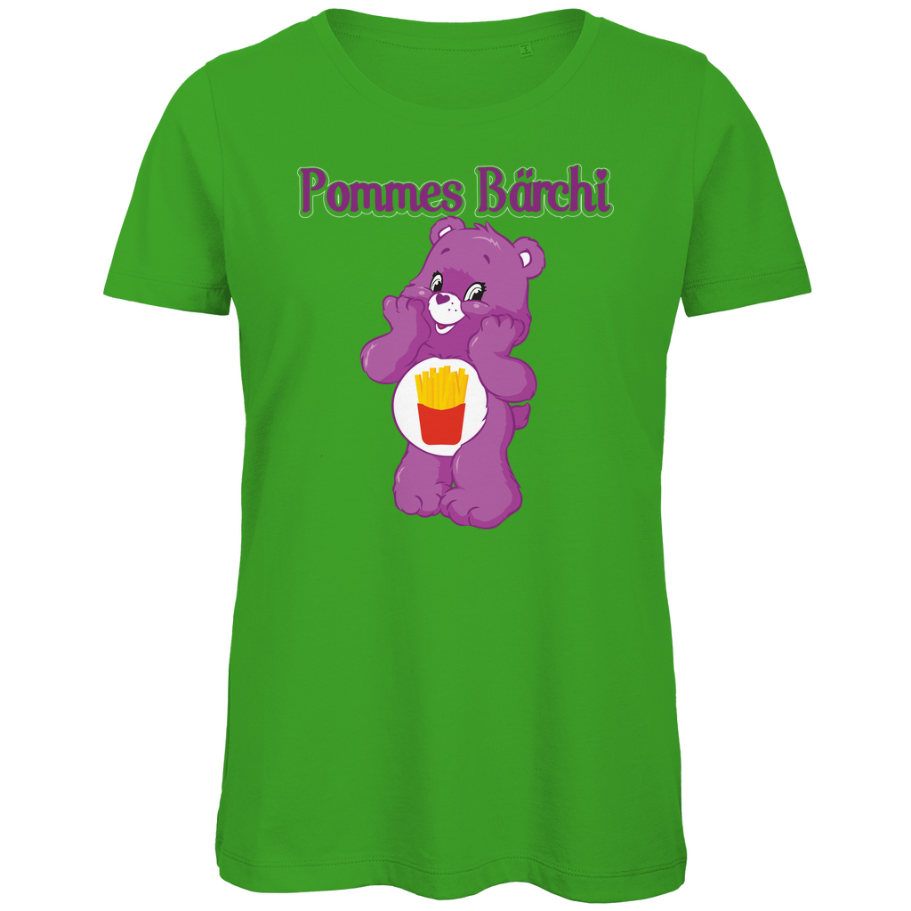 Pommes Bärchi - Glücksbärchi - Damen Premium Bio T-Shirt Real Green