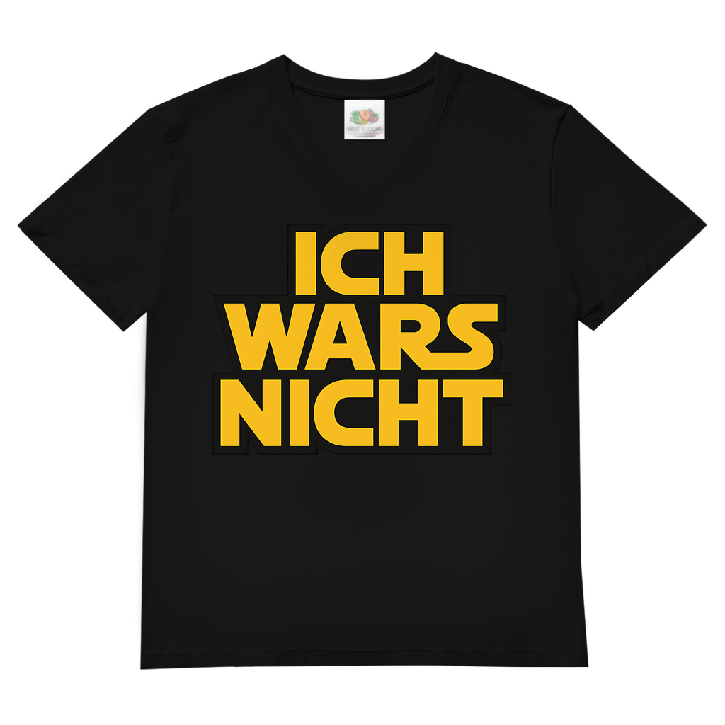 Ich Wars Nicht - Herren V-Neck T-Shirt Black