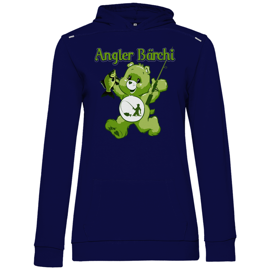 Angler Bärchi - Glücksbärchi - Damen Hoodie Navy Blue