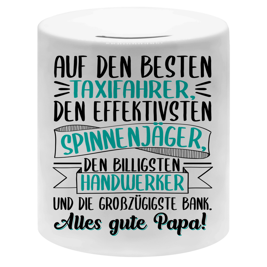 Auf den besten. Alles gute Papa! - Sparbüchse Money Box White One size
