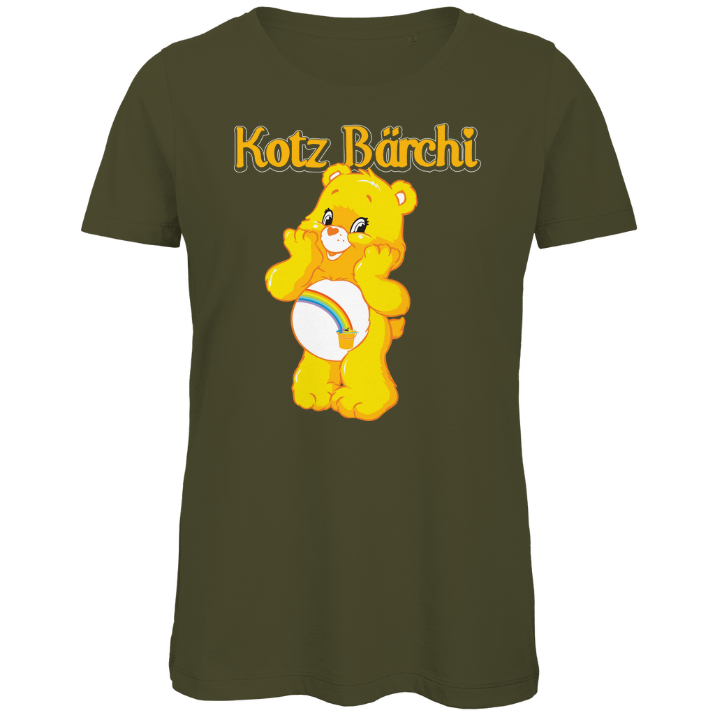 Kotz Bärchi - Glücksbärchi - Damen Premium Bio T-Shirt Khaki