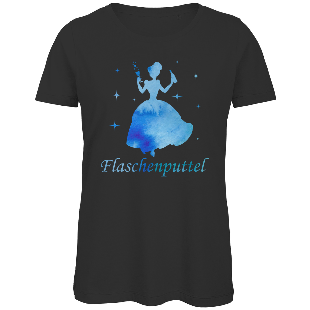 Flaschenputtel - Prinzessin Aquarell - Damen Premium Bio T-Shirt Black