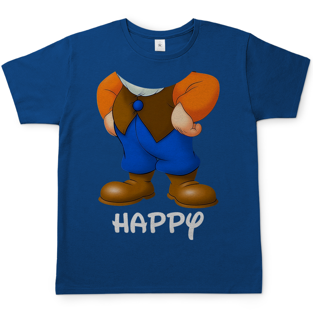 Schneewittchen und die 7 Zwerge - Happy - Herren Shirt Royal Blue