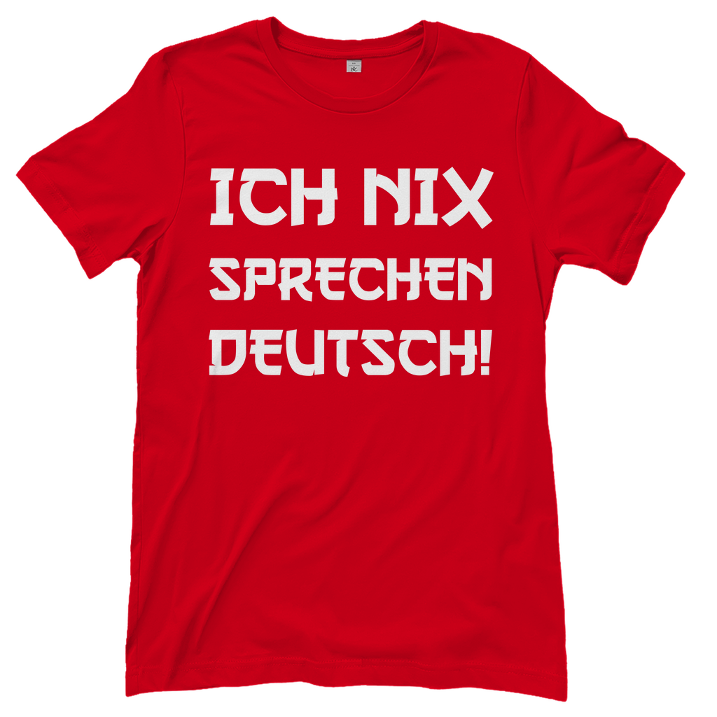 Ich nix sprechen Deutsch! - Damenshirt Red