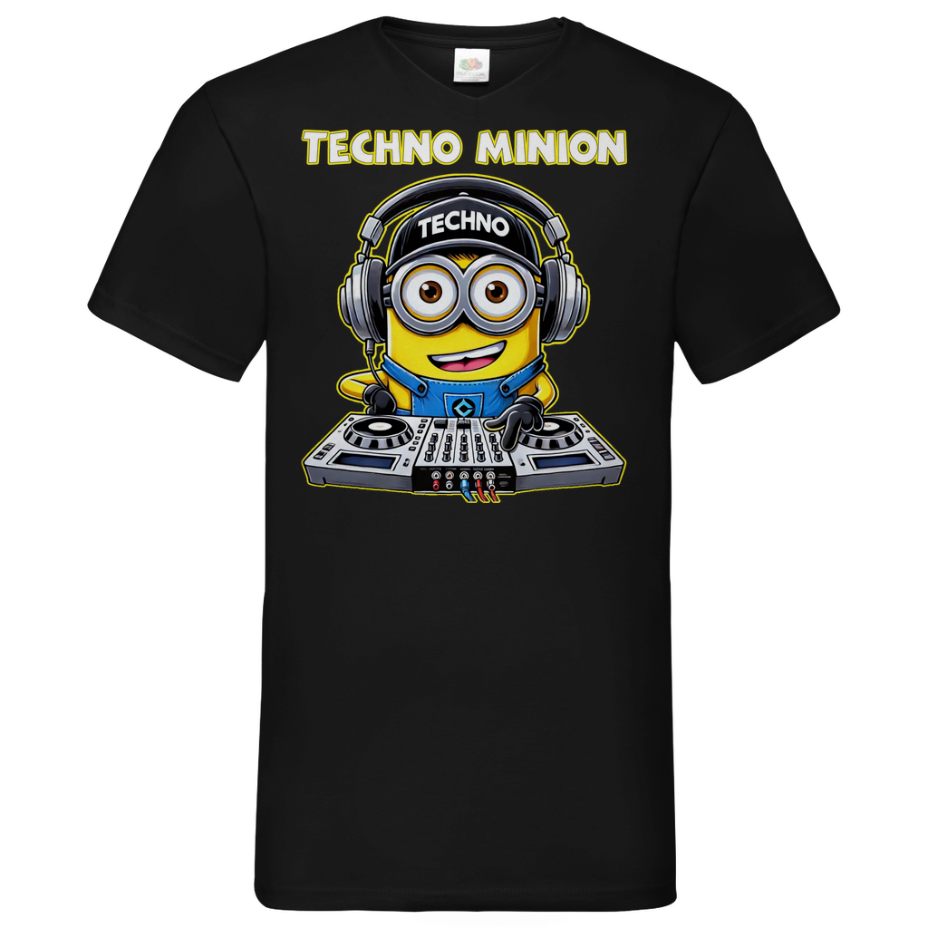 Techno Minion - Herren V-Neck Shirt