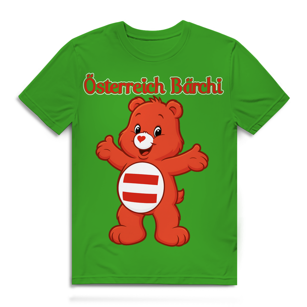 Österreich Bärchi - Glücksbärchi - Herren Premium Bio T-Shirt Real Green