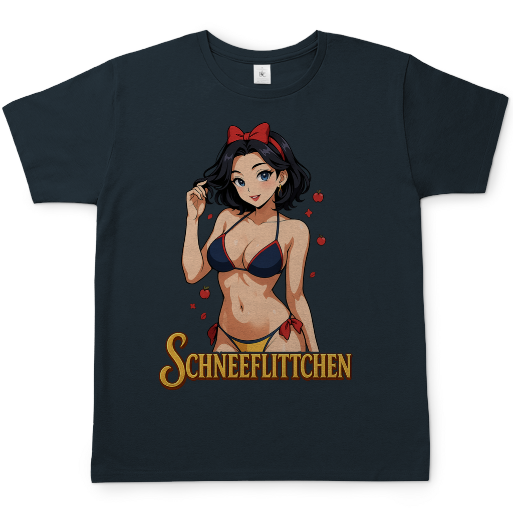Schneeflittchen Schneewittchen - Herren T-Shirt Dark Grey Solid
