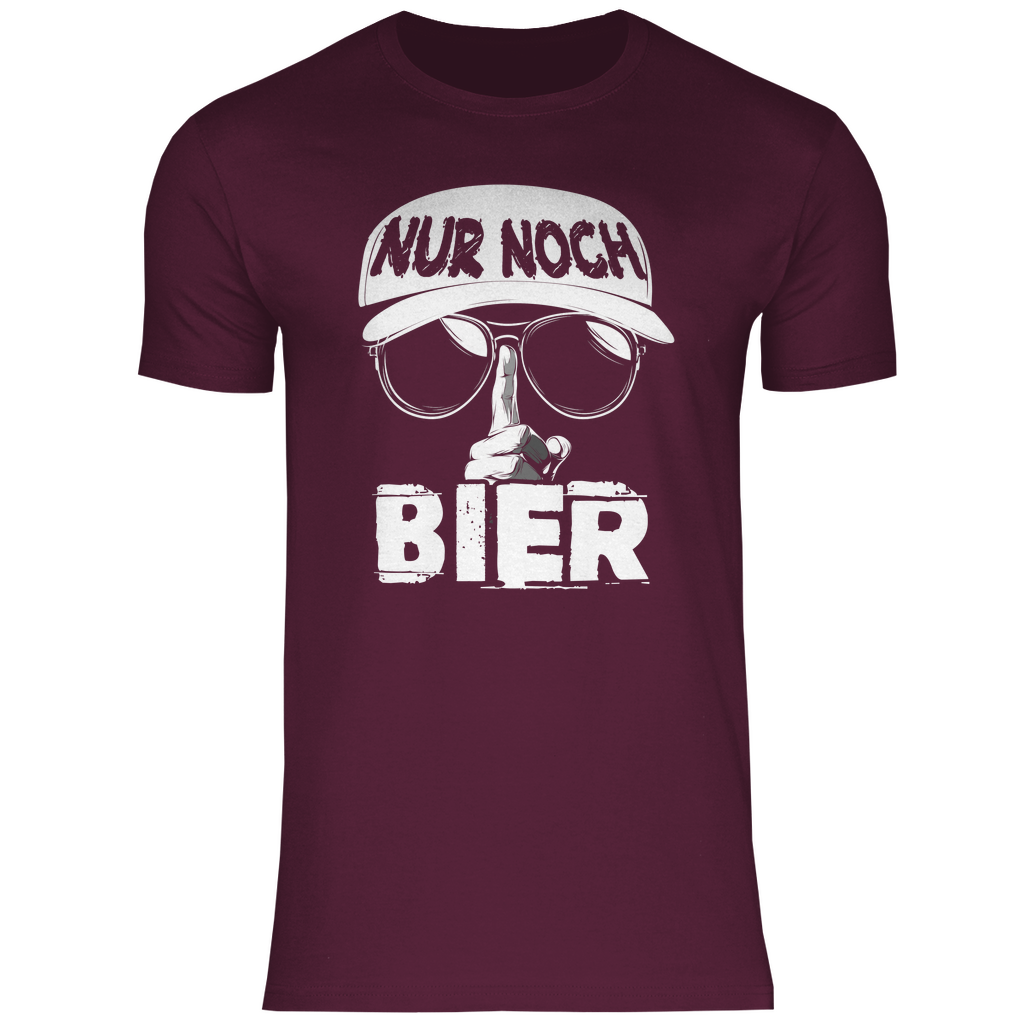 Nur noch ein Bier - Herren Shirt Burgundy