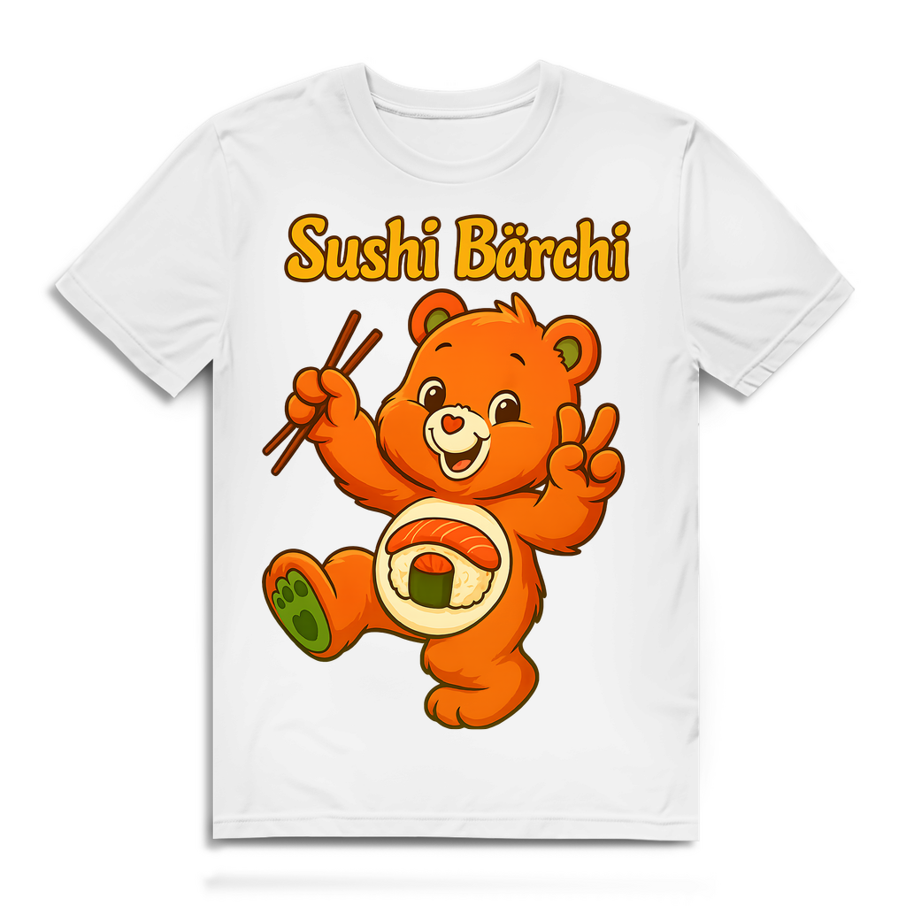Sushi Bärchi - Glücksbärchi - Herren Premium Bio T-Shirt White