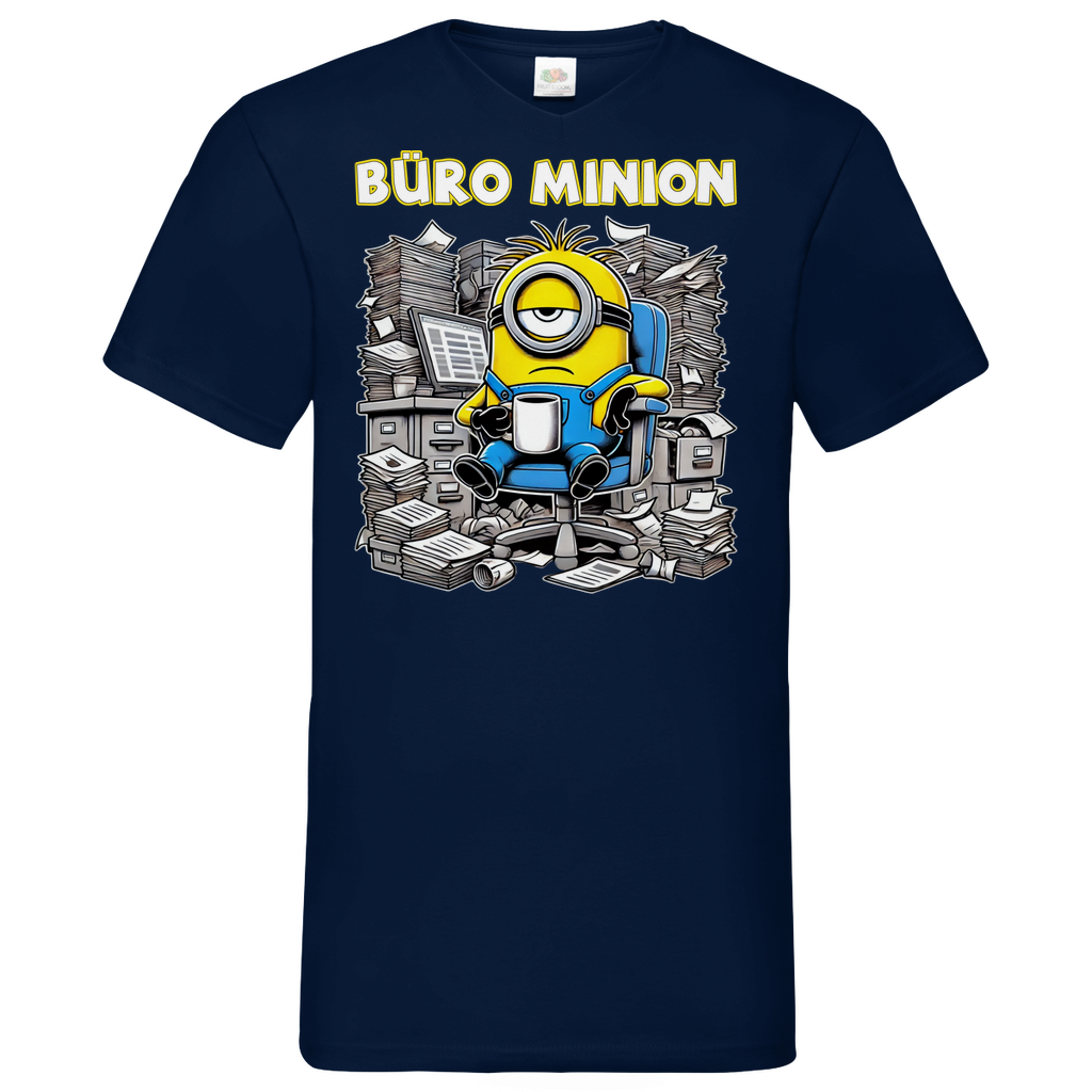 Büro Minion - Herren V-Neck Shirt
