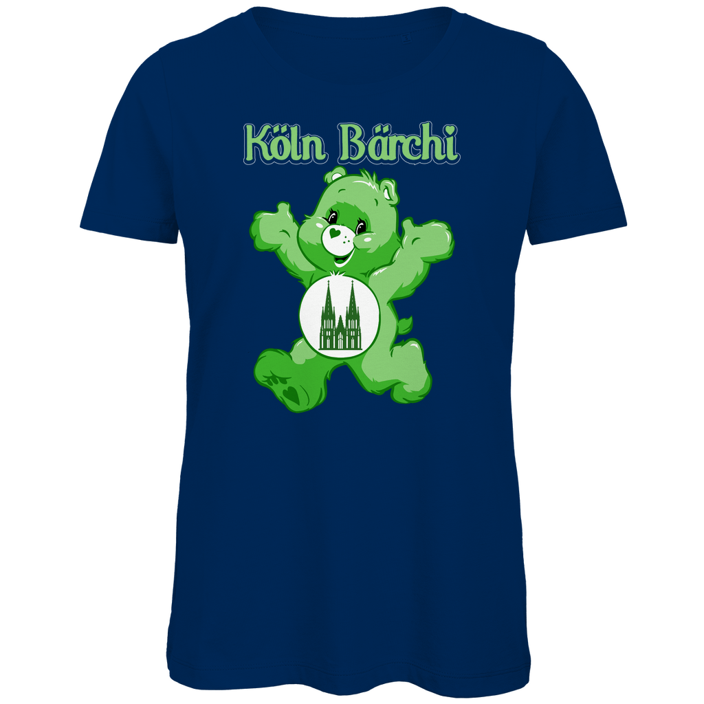 Köln Bärchi - Glücksbärchi - Damen Premium Bio T-Shirt Navy