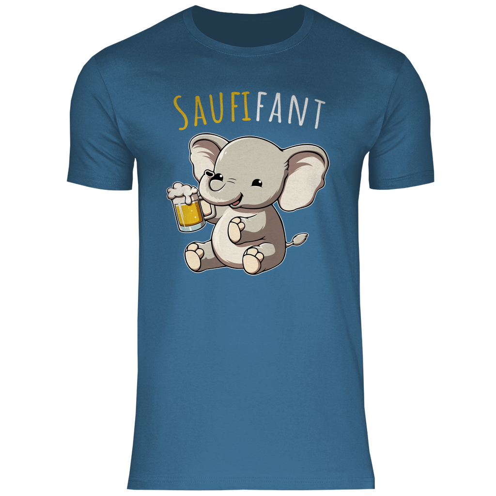 Saufifant - Herren Shirt Stone Blue