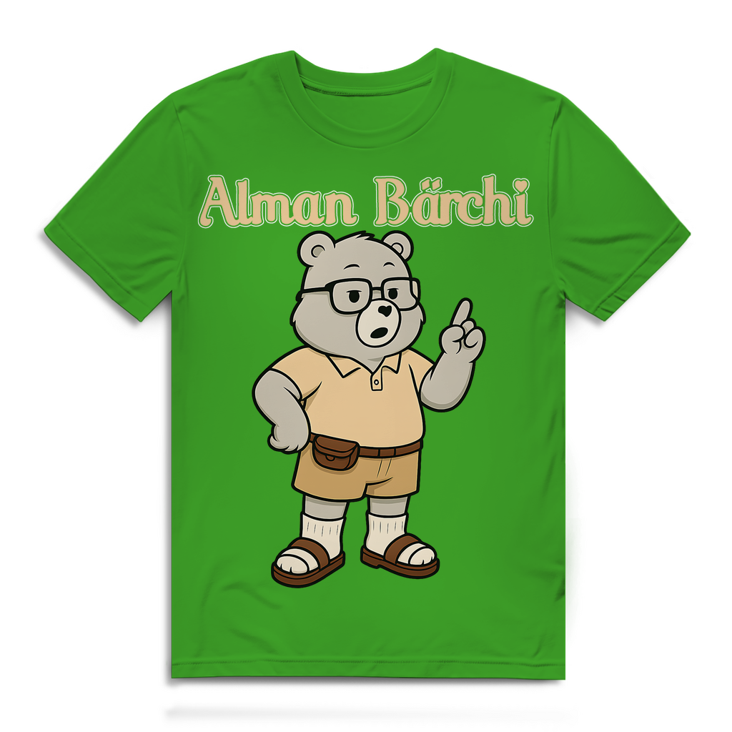 Alman Bärchi - Glücksbärchi - Herren Premium Bio T-Shirt Real Green