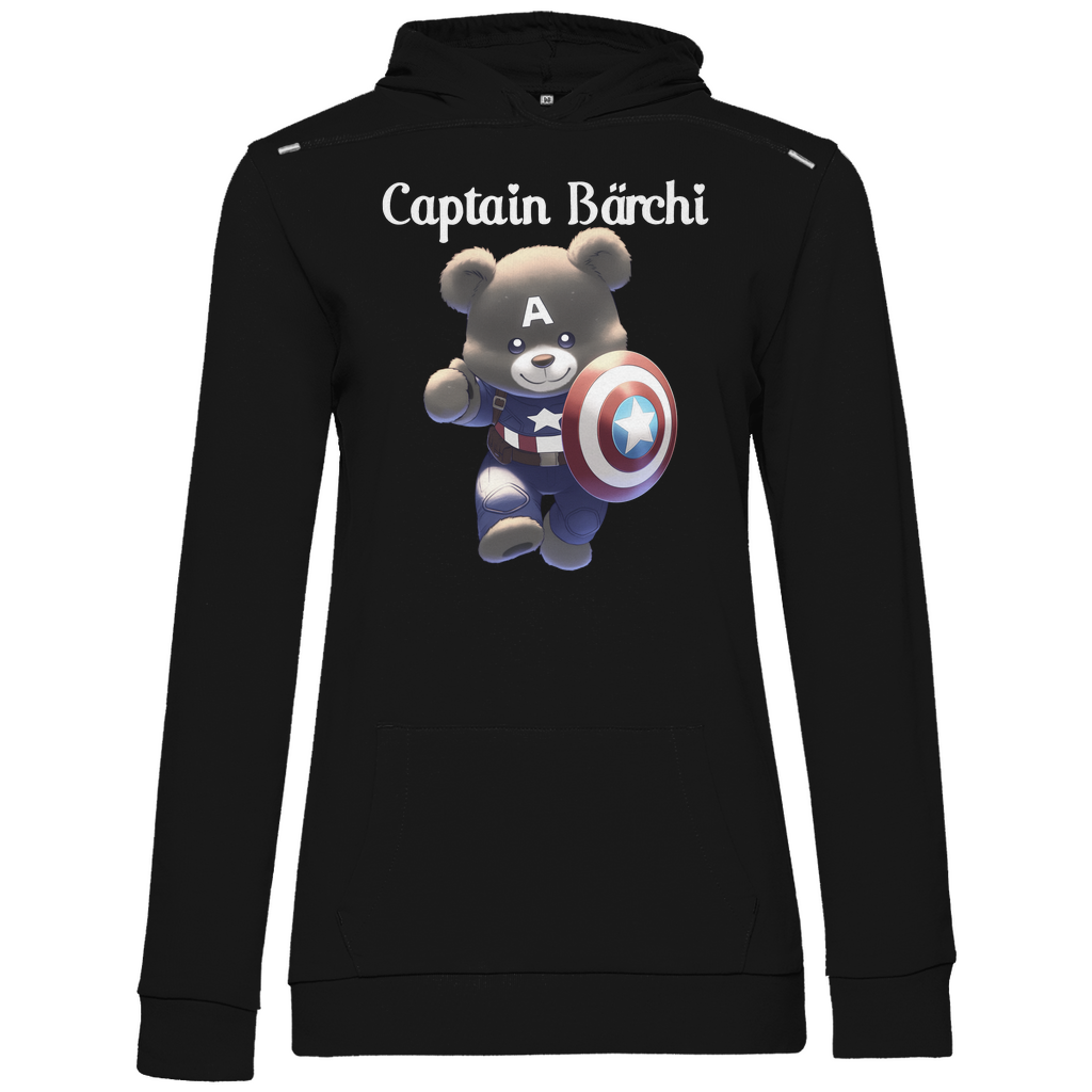Captain Bärchi - Glücksbärchi - Damen Hoodie Black