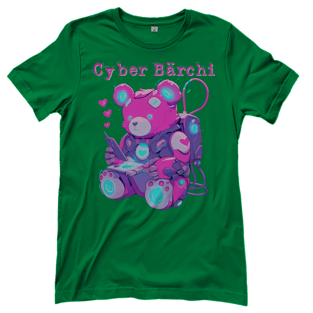 Cyber Bärchi - Glücksbärchi - Damenshirt Kelly Green