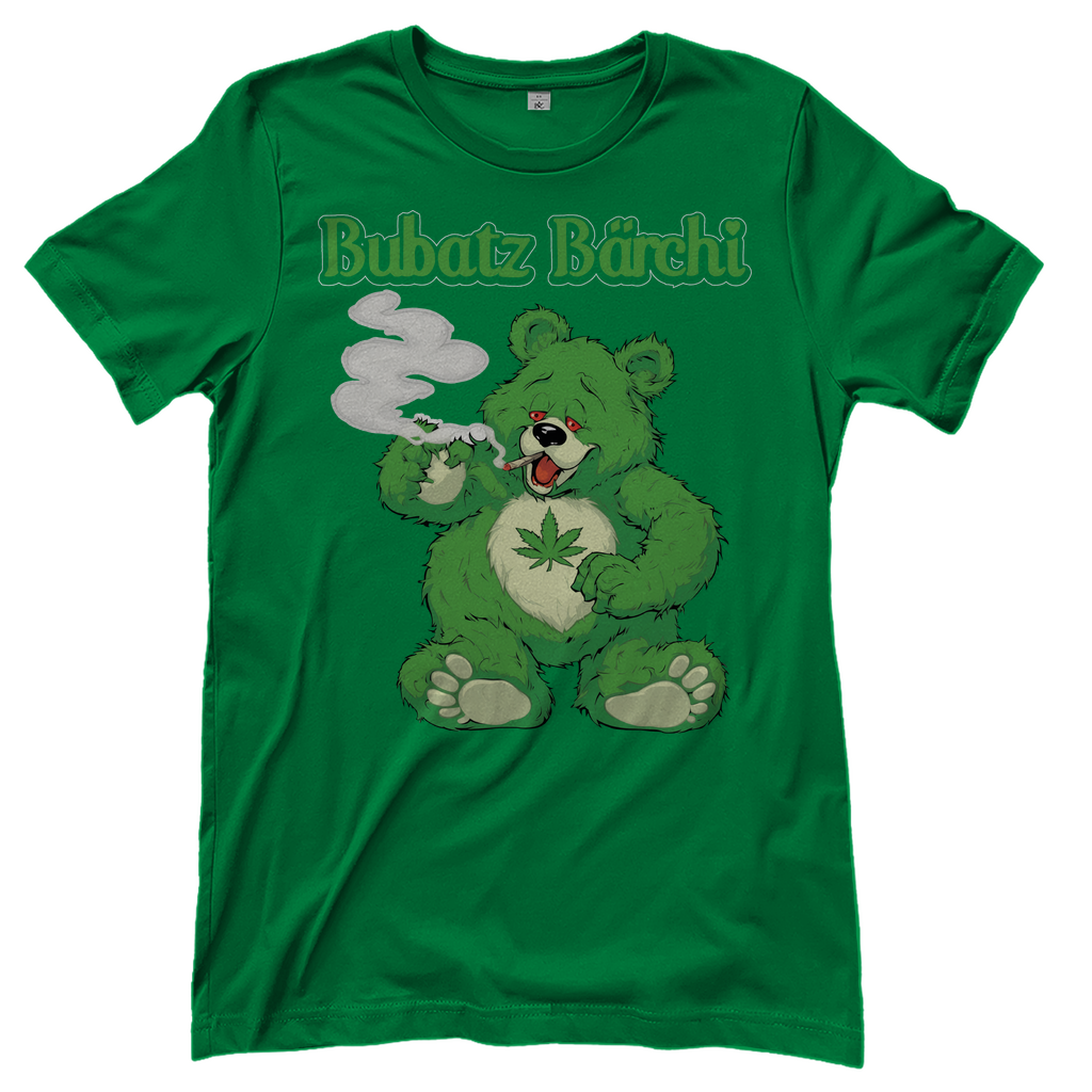 Bubatz Bärchi - Glücksbärchi - Damenshirt Kelly Green