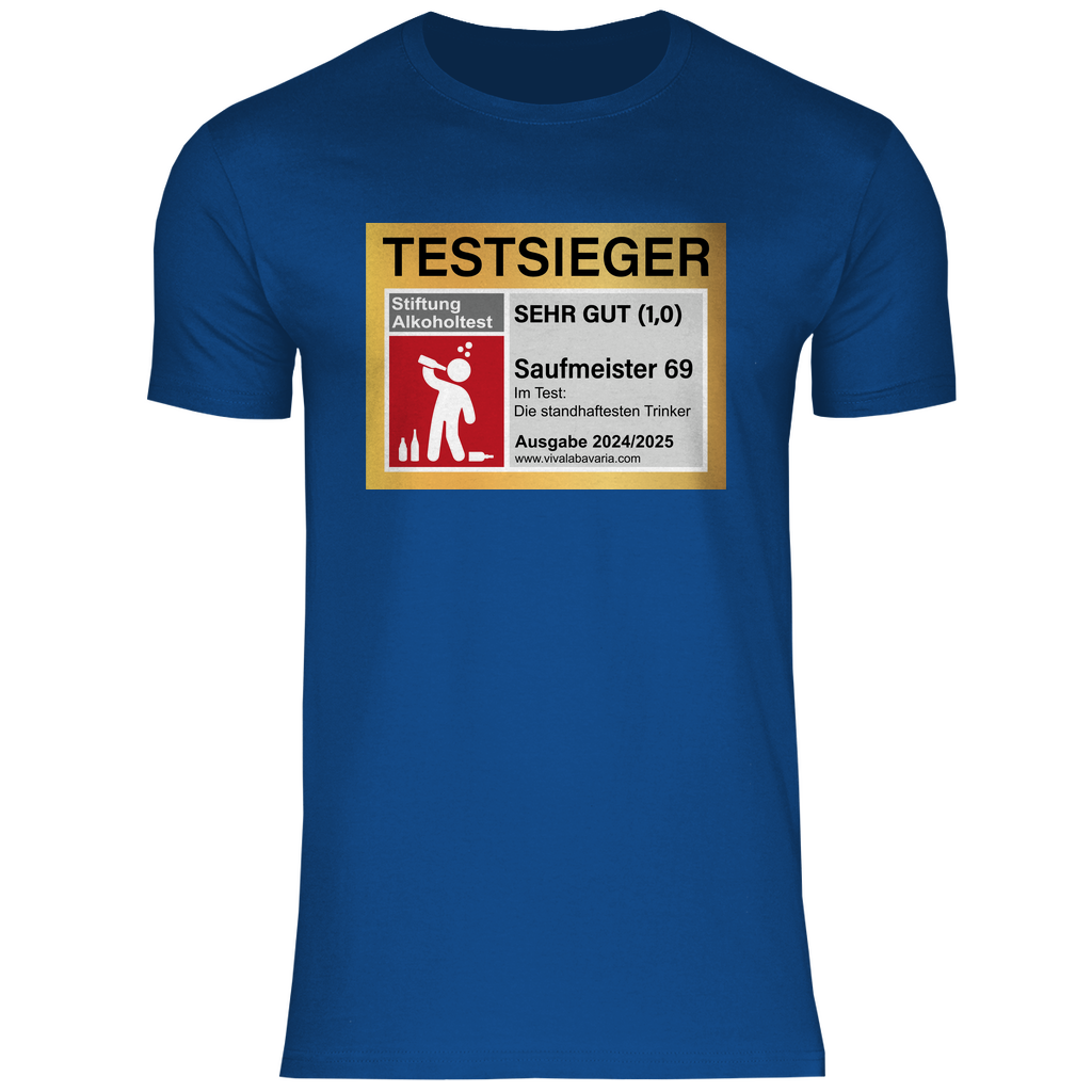 Testsieger Saufmeister 69 - Herren Shirt Royal Blue