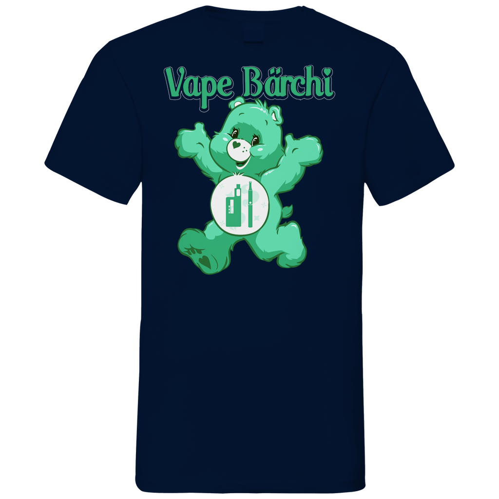 Vape Bärchi - Glücksbärchi - Herren V-Neck Shirt Navy