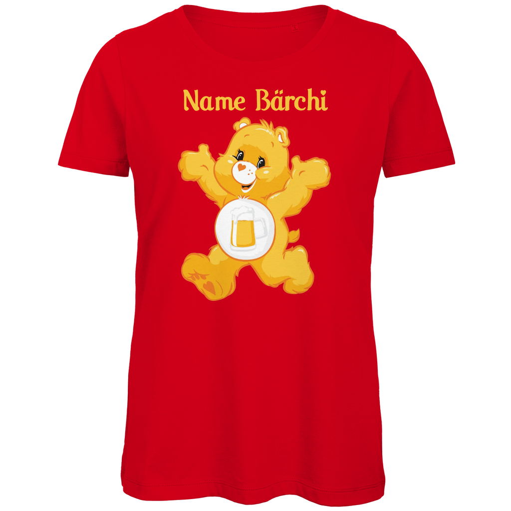 Bier Bärchi - Glücksbärchi - Personalisierbar - Damen Premium Bio T-Shirt Red