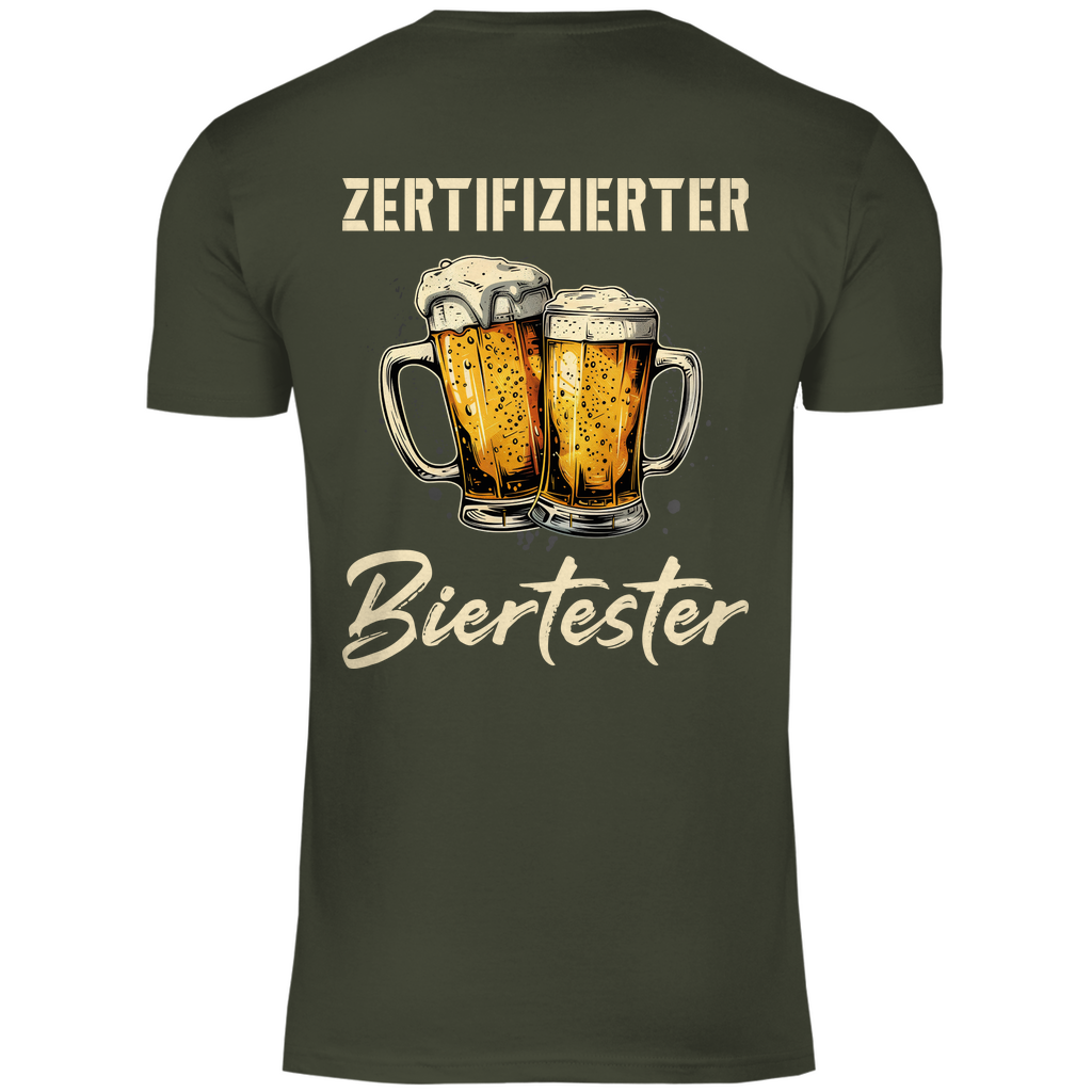 Zertifizierter Biertester - Herren Shirt Urban Khaki