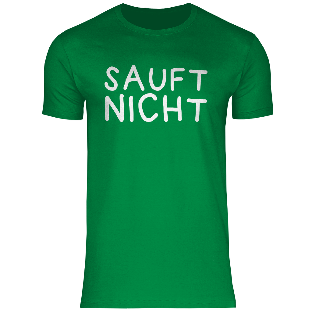 Sauft nicht ohne mich - Beidseitiger Druck - Herren Shirt Kelly Green