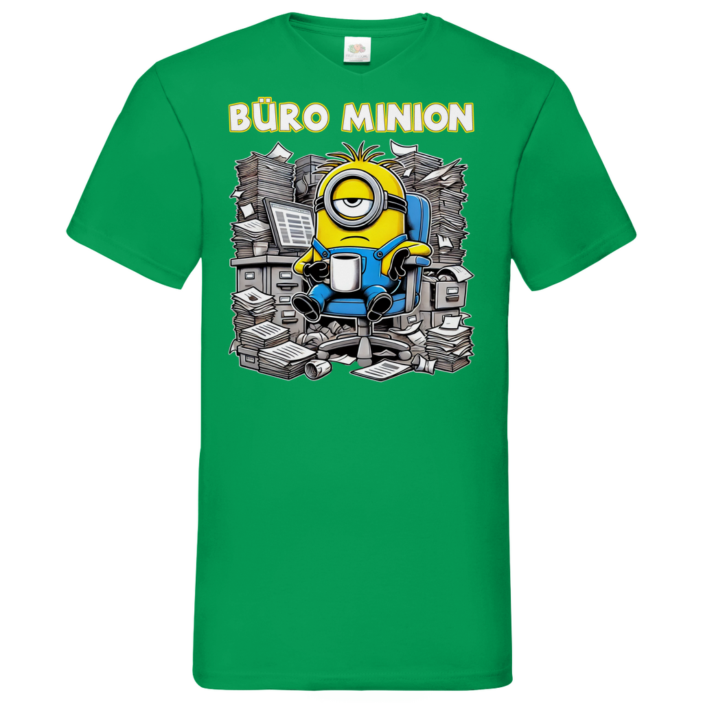 Büro Minion - Herren V-Neck Shirt
